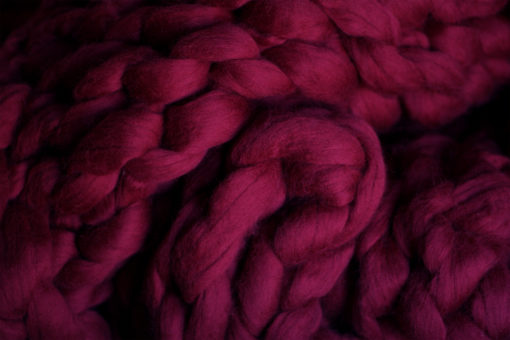 Cranberry Merino Wool Blanket: Wiley Woolly | Wiley Concepts