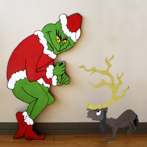 The Grinch & Grinch's Dog Max Stealing Christmas - Easy Holiday Decorating | Wiley Concepts